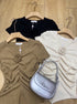 MATINEE Ruched Up V-Neck Tops